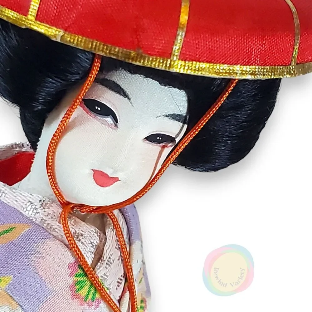 Vintage 1962 1963 Japanese Geisha Dolls Set of 3 11